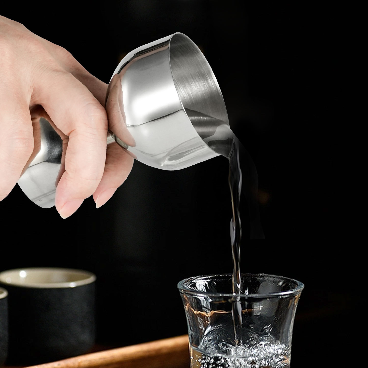 Fábrica directa taza de medición de barra taza de medición de acero inoxidable doble cabeza taza de medición de cóctel taza de onza taza de medición de vinos