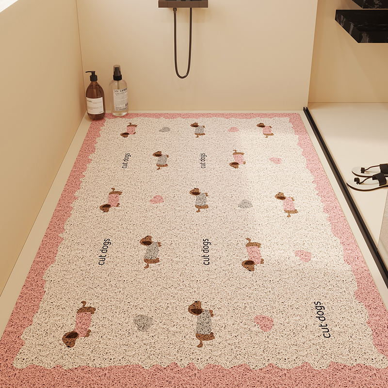 Cartoon Hollow-Out Silk Loop Floor Mat, Bathroom Floor Mat, Shower Room Special Drainage Non-Slip Floor Mat, Wear-Resistant and Easy-Care Foot Mat Cartoon Hollow-Out Silk Loop Floor Mat, Bathroom Floor Mat, Shower Room Special Drainage Non-Slip Floor Mat, Wear-Resistant and Easy-Care Foot Mat