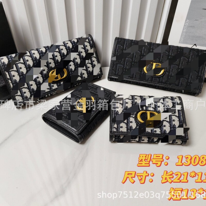 Dijia Women's Long Wallet 70% off Large Capacity Multiple Card Slots Id Coin Wallet Short Card Holder Women's Clutch