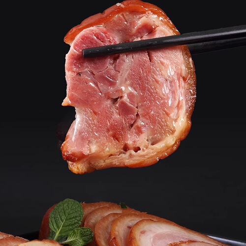 Sauce Aroma Pork Knuckle Roll, Authentic Pork Knuckle Flower, Ready-to-Eat Processed Ham, Vacuum-Sealed Preserved Meat, Liquor Pairing Dish, Braised Pork Belly
