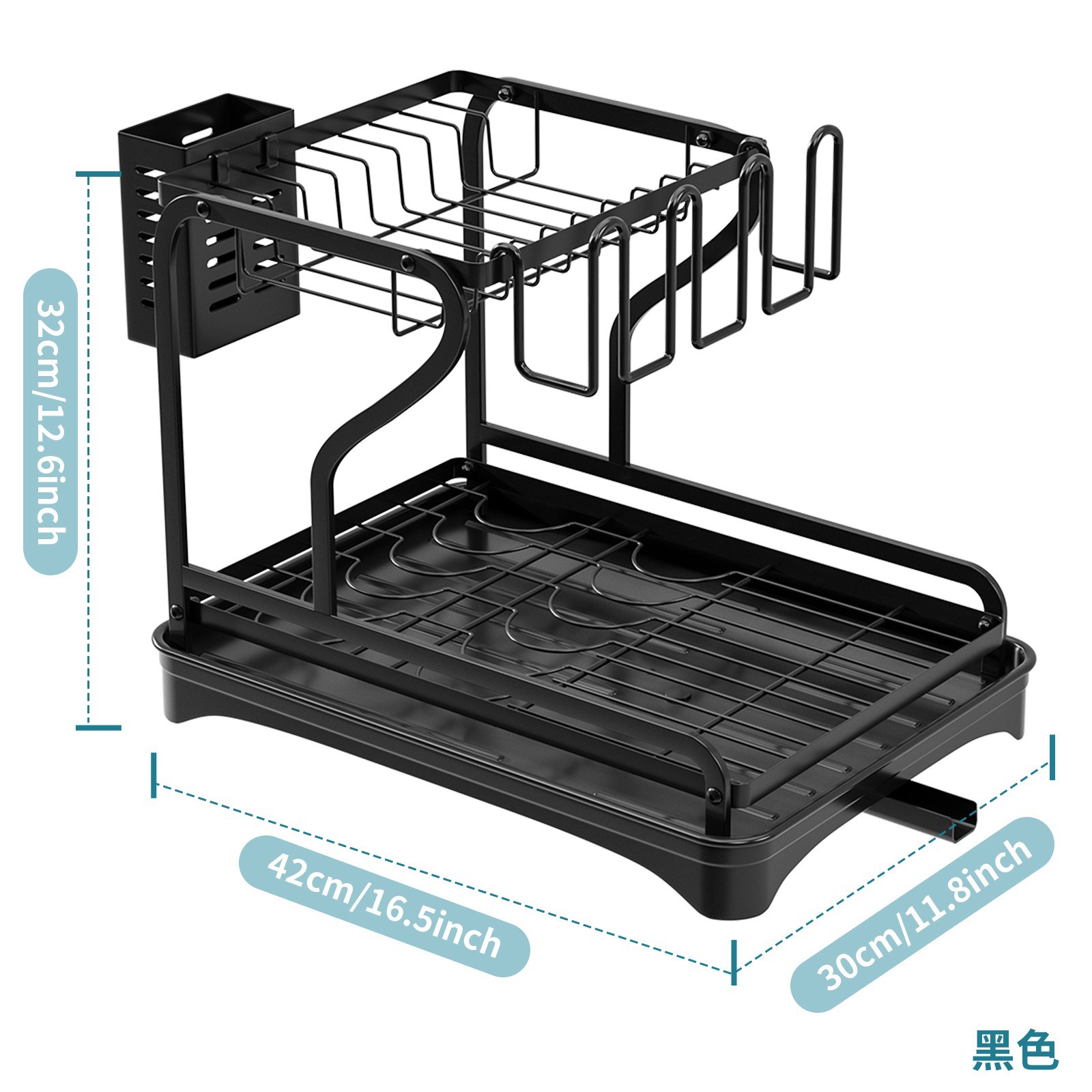 Estante de platos de drenaje de cocina transfronteriza estante de platos domésticos estante de almacenamiento de tazas armario mostrador estante de platos multifuncional