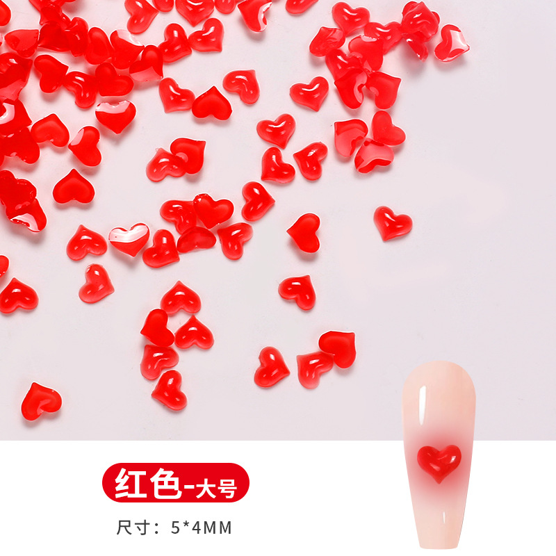 Nuevo amor perforación de uñas resina dulce perforación de uñas dulces perforación de uñas joyería perforación de uñas