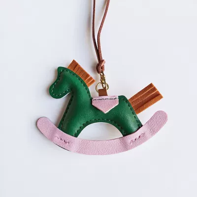 Pony Pendant, Childlike and Cute Car hanging - green-pony