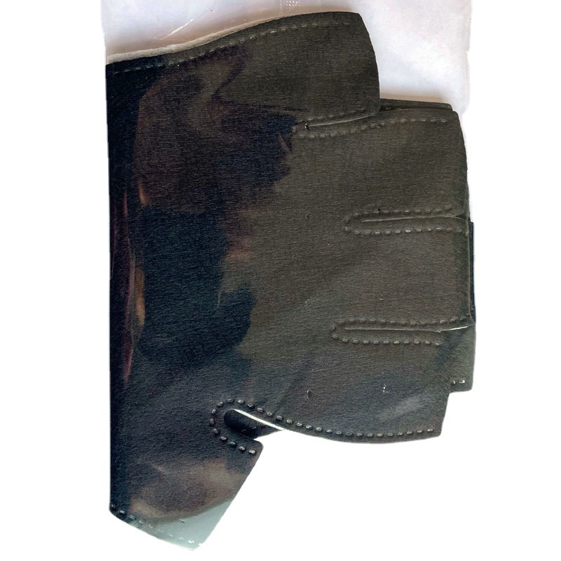 Desechables uñas medio dedo guantes de protección UV anti-luz anti-negro lámpara de uñas guantes sin dedos con cinta fija