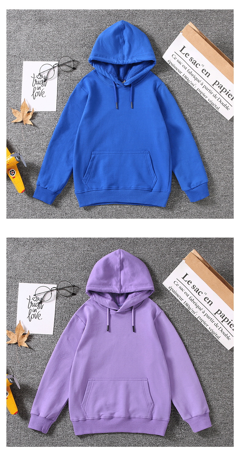 Casual Solid Color Cotton Hoodies & Knitwears display picture 6