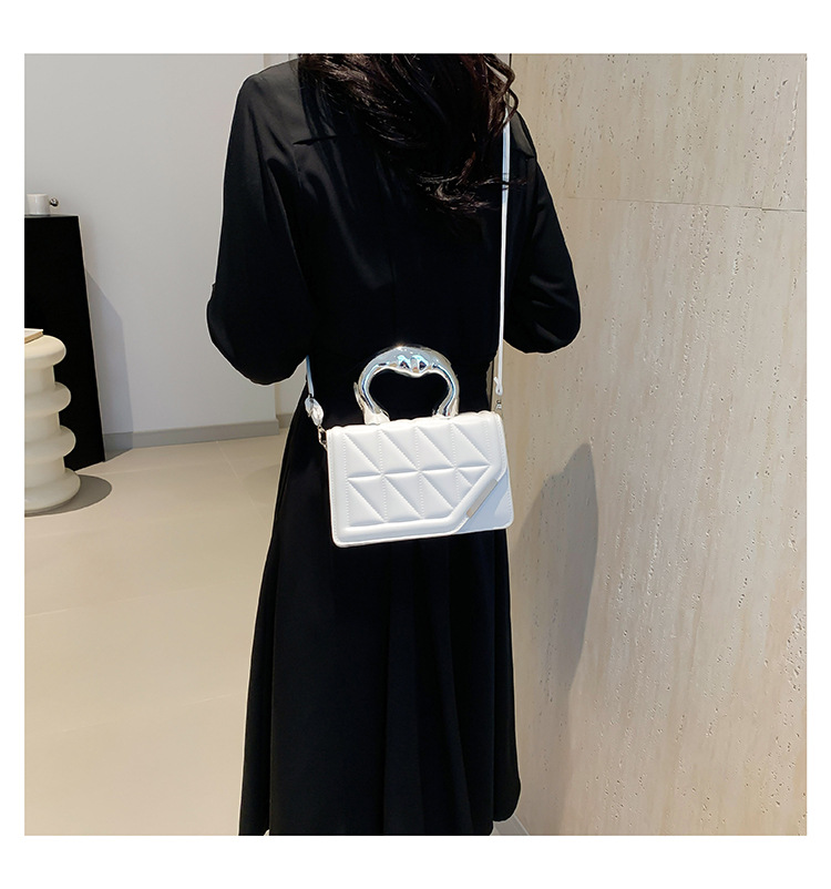 Taschen Mode Vielseitig High-End Handheld Kleines Quadrat für Frauen 2024 Sommerausgabe Casual Diamond Grid Einzelne Schulter_voghion.com