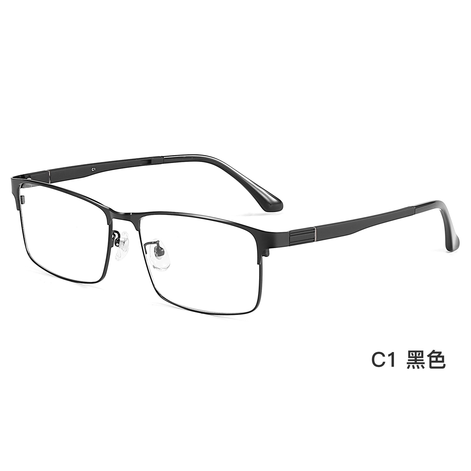 Negocio casual hombres de marco completo gafas de aleación marco TR gafas duras piernas no clip cara grande especial Danyang venta al por mayor