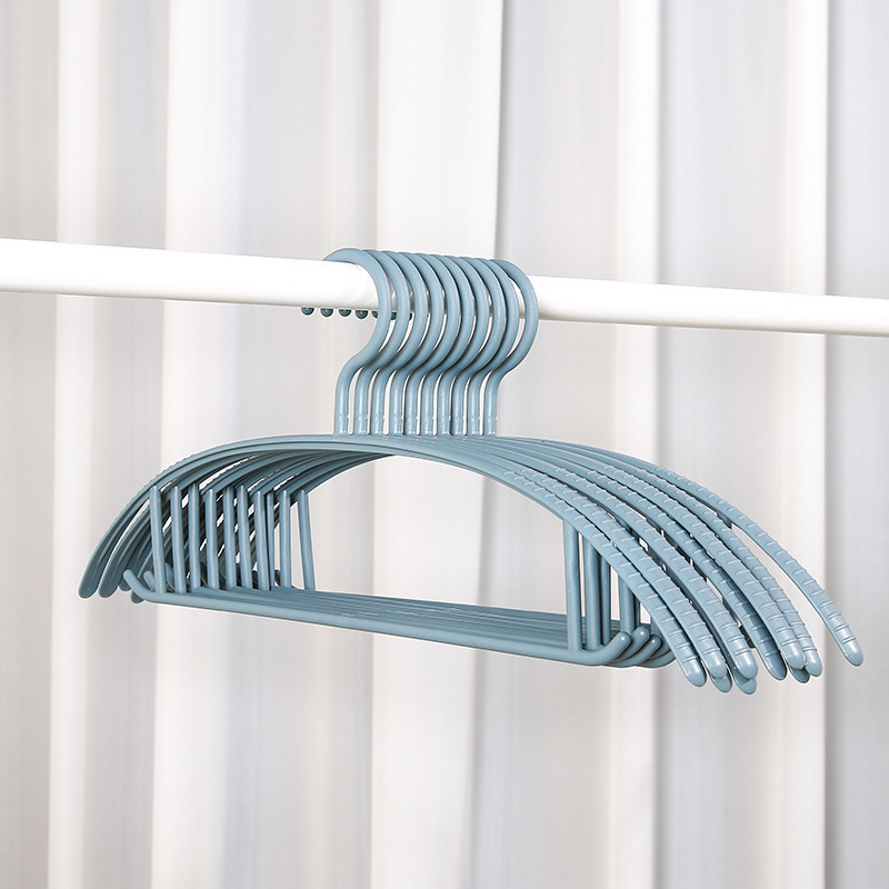 Percha de ropa antideslizante semicírculo percha de ropa de plástico sin costura hogar engrosada soporte húmedo y seco ropa percha soporte lote