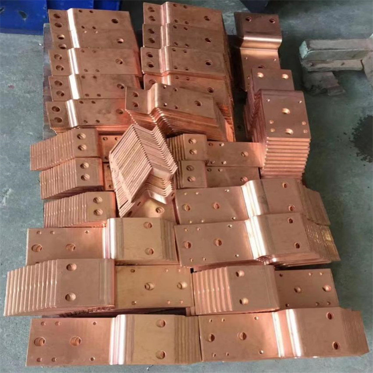 供应T2导电紫铜排攻牙 TU1无氧铜排打孔 CNC加工