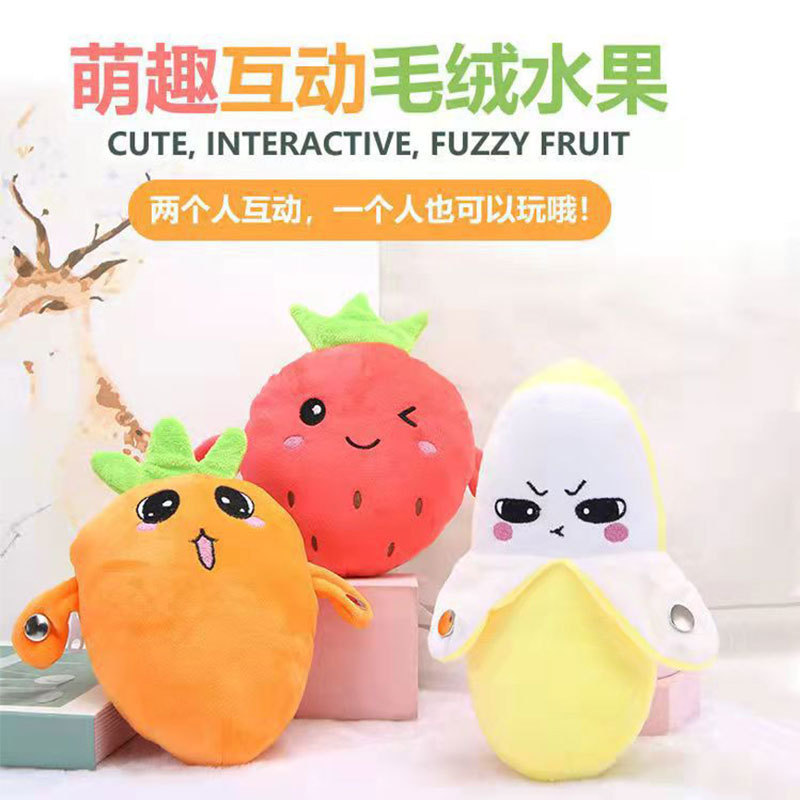 Cross-border Explosions Children's Cartoon Fruit Induction Beat Piano Doll Toy Baby Interactive Fruit Doll