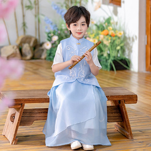 Children's Clothing Spring and Summer New Antique National Style Hanfu Tang Suit Festival Performance Clothing National Costume suit