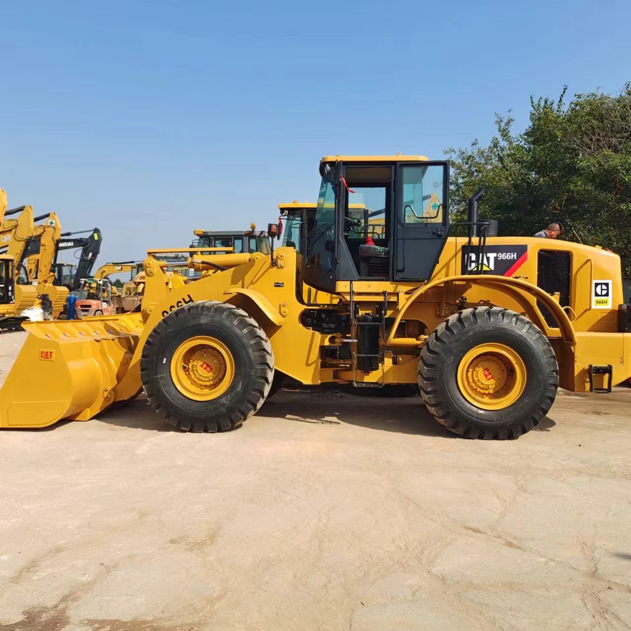 Línea de exportación de comercio exterior cargador de segunda mano 966H Liu Gong 856 956 carretilla elevadora