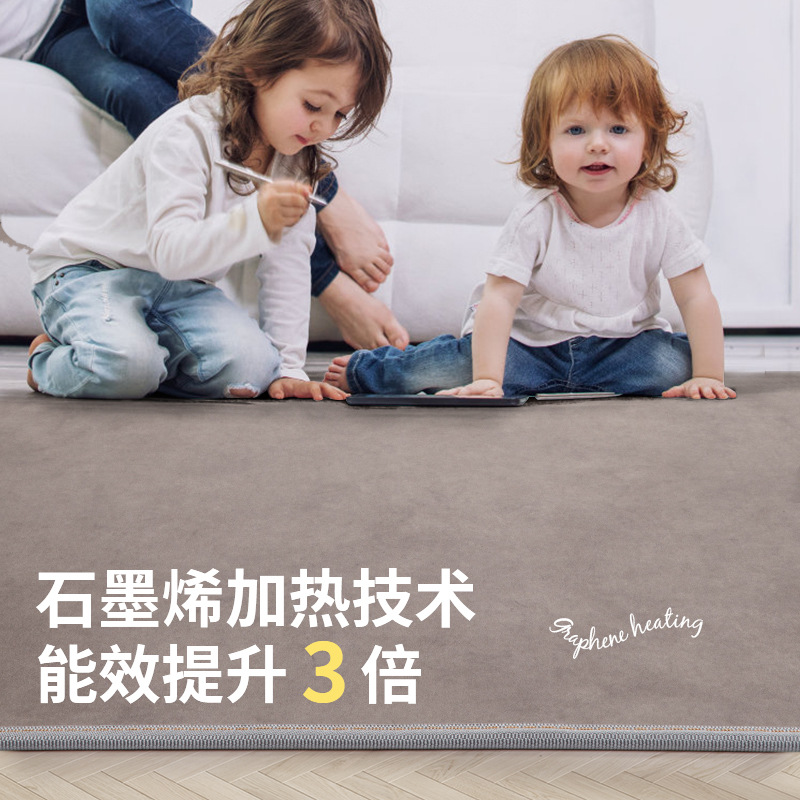 Sala de estar calefacción alfombra de carbono cristal grafeno calefacción eléctrica invierno yoga piso Mat piso calefacción hogar dormitorio calefacción Manta