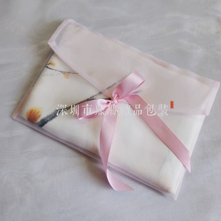 Wholesale encryption matte yarn bag clamshell bag ribbon organza yarn bag silk scarf cheongsam gift storage packaging bag