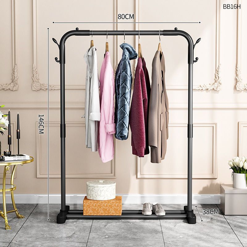 80cm [블랙 싱글 폴] 더블 후크 스타일-