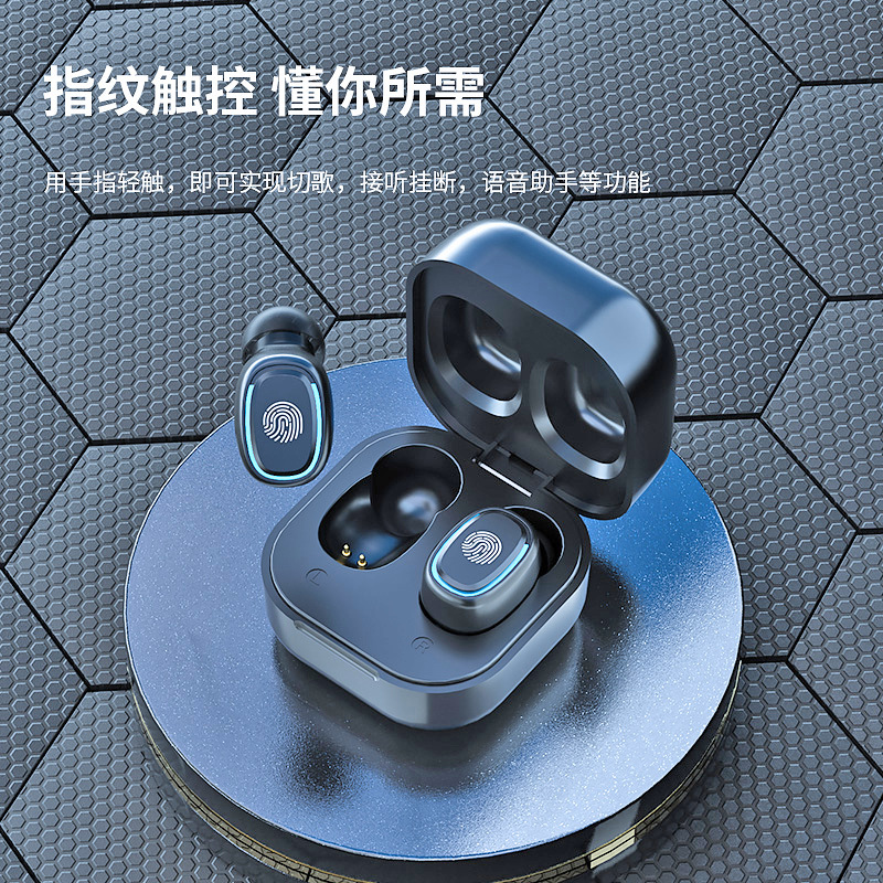 Douyin E-ticaret TWS gerçek kablosuz Bluetooth kulaklıklar kulak içi spor dokunmatik dijital ekranlı toptan satış - 3