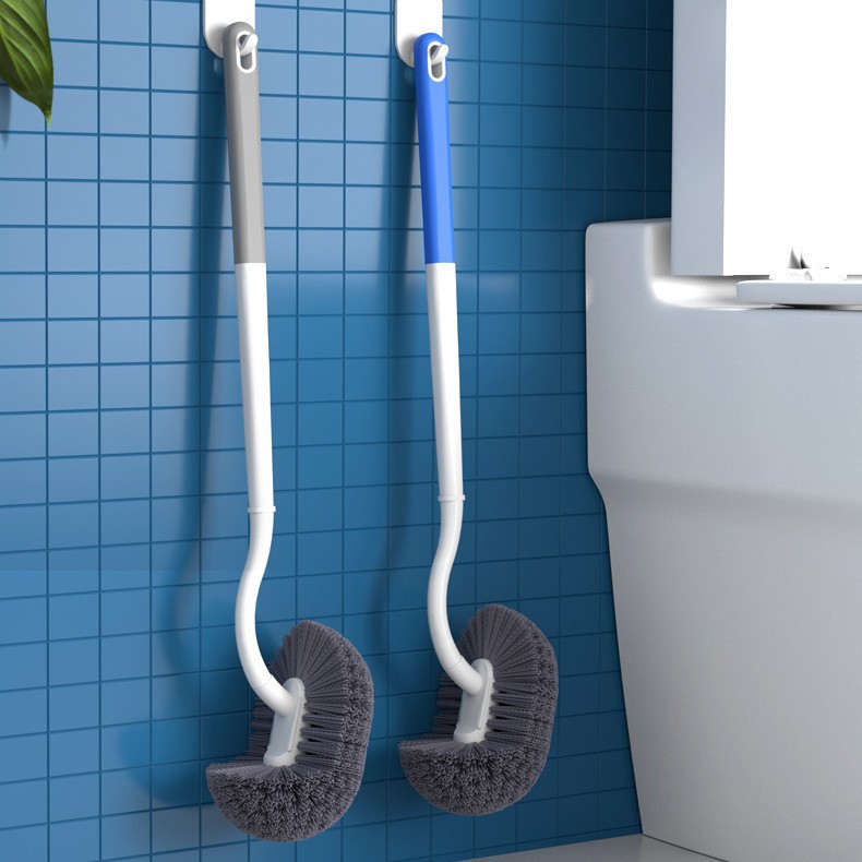 Cepillo de inodoro para uso doméstico sin callejones sin salida Cepillo de baño Cepillo de limpieza de inodoro Cepillo especial de inodoro de lavado de pared Cepillo de inodoro