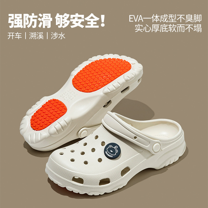 Zapatos de médico y enfermería, zapatos de verano para hombres y mujeres, suela antideslizante, moda, zapatillas de playa frías image 7
