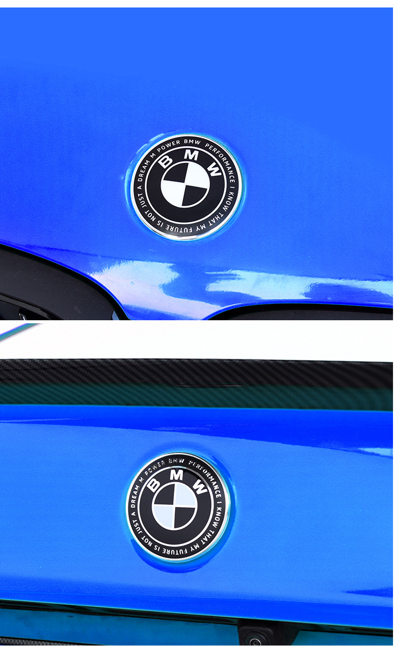 Applicable to BMW 50th Anniversary Car Standard Modification 3 Series 5 Series X1X3X5 Joint Limited Edition Front Standard Tail Standard Hub Cover Standard