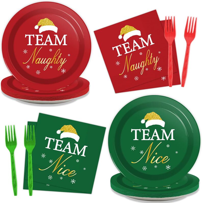 Two Different Beautiful Paper Plates Tissue Tableware Christmas Party Theme Party Holiday Party Decorations Two Different Beautiful Paper Plates Tissue Tableware Christmas Party Theme Party Holiday Party Decorations