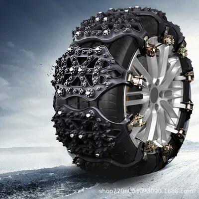 Sedans and Suvs, Winter Snow and Tire snow chain - 165-255-tire-use-thickened-4-ply-black-includes-tool-kit-bag
