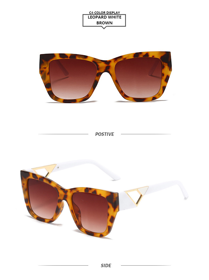 Fashion Color Block Ac Square Full Frame Women's Sunglasses display picture 4