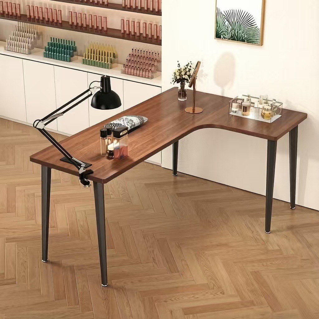 New corner nail table, office desk, eco-friendly table and chair set, corner computer desk, antique-style workbench, writing desk