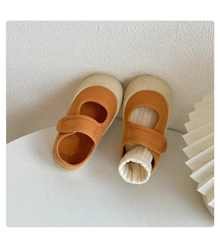 Chaussures bébé premiers pas souples en toile style décontracté_voghion.com