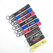 TRD改装汽车品牌刺绣电脑绣花车缝钥匙扣手腕带绳防钥匙丢失