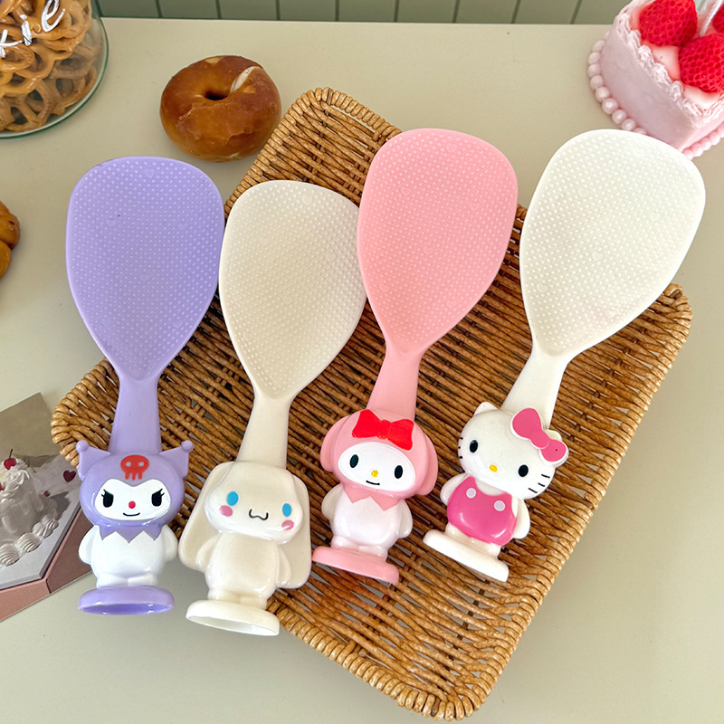 サンリオかわいいアニメライススプーン漫画立体スタンドライススプーンプラスチックライススプーンキッチン用品スプーン|undefined