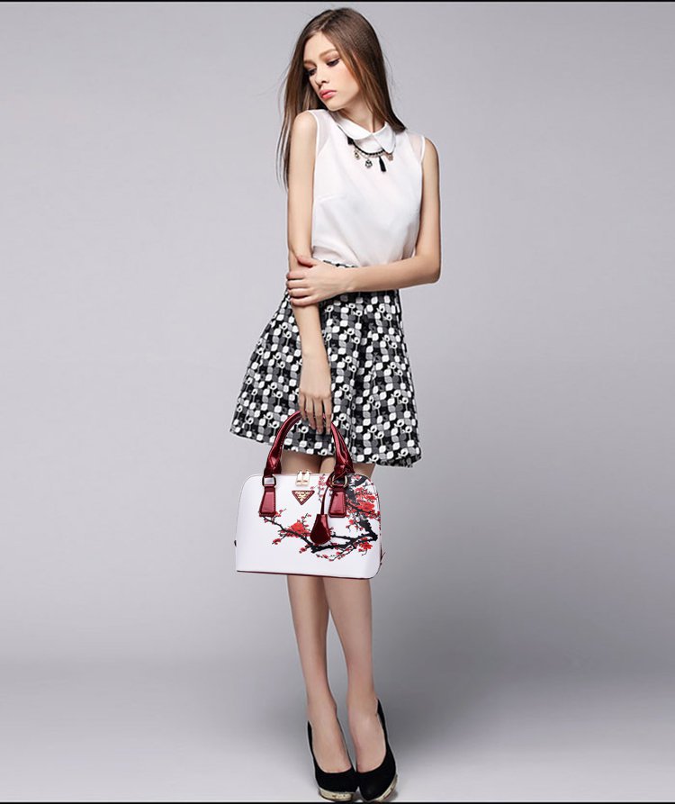 New trendy printed shell bags, European and American women's bags, single-shoulder crossbody hand-held women's bags, cross-border one-piece delivery worldwide undefined