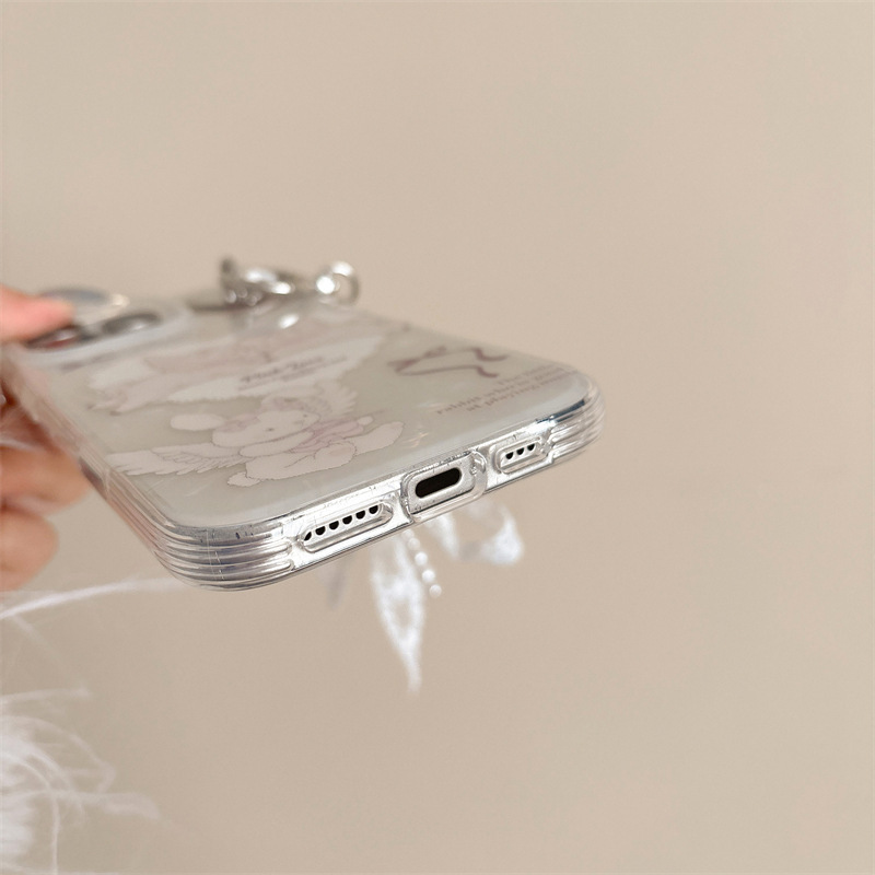 爱心翅膀小羊适用iPhone16pro苹果14promax手机壳13可爱15创意女|undefined