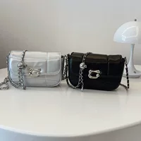 Retro shoulder bag, universal strap, simple elegant small crossbody, 0.3 kg
