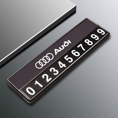 Number Plate — Nömrəli dayanma kartı - audi-d-model-parking-sign-purple-comes-with-5-sets-of-number-plates