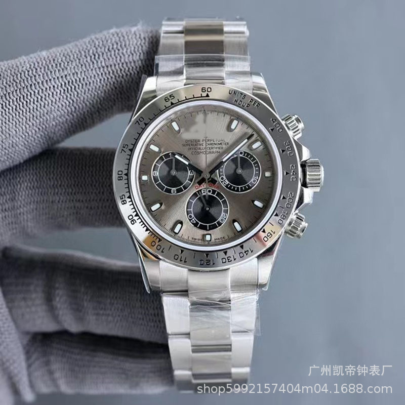 Laojia estilo explosivo C fábrica Ditong serie reloj 4130 máquina de cronometraje multifuncional Panda Di reloj generación transfronteriza