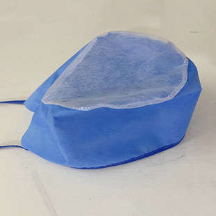 Disposable doctor cap surgical cap lace-up blue green non-woven nurse cap disposable headgear shower cap
