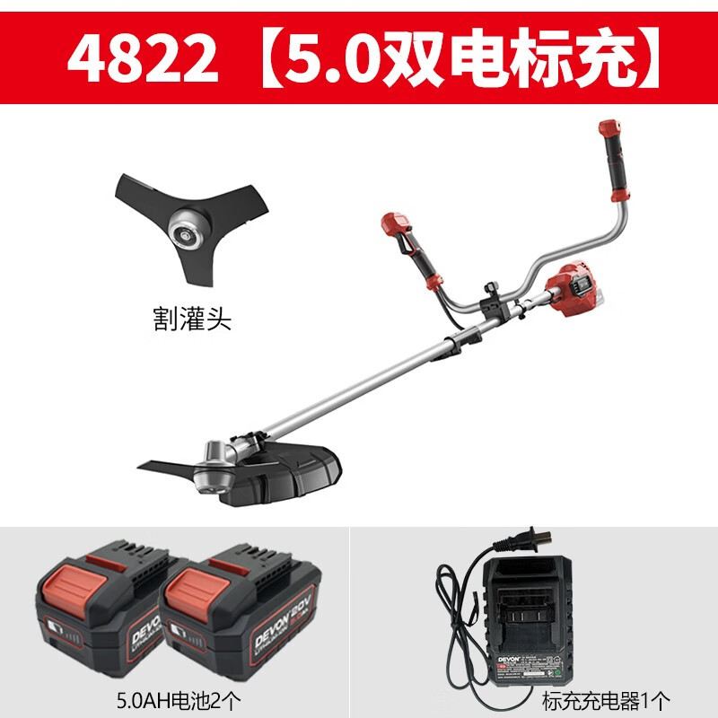 Daiyou Daiyou cortadora de césped eléctrica sin escobillas recargable multifuncional para cortar césped, cortar césped, eliminar hierbas y cortar riego