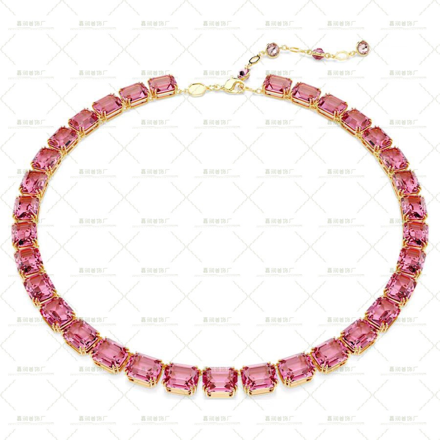 Millenia colección exagerada collar pulsera de cristal de color gradiente lujoso ligero de alto nivel transfronterizo