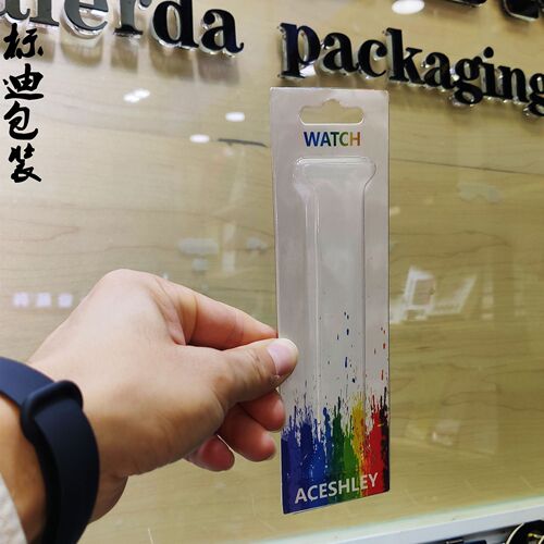 Cross-border hot selling Milan watch with card packaging carton Apple 15 silicone watch strap packaging box blister pull-out box