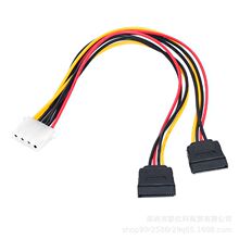 IDE大4P母转双SATA电源线一分二 大4PIN转15PIN母一分二 IDE电源