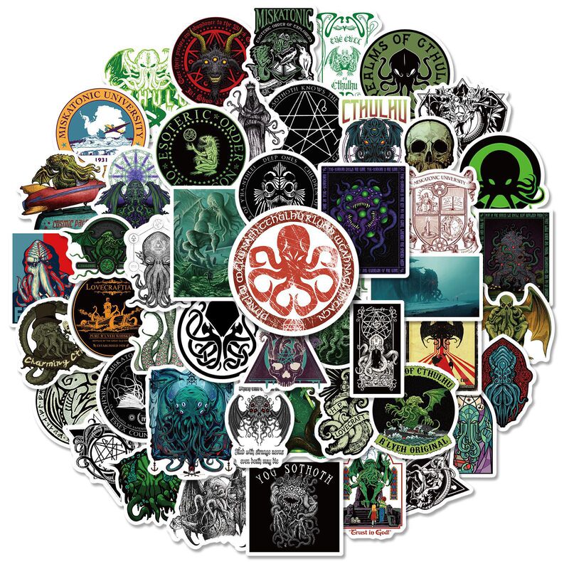 50 Cthulhu Stickers Wholesale Skull Horror Thriller Cross Border Horror Skull Graffiti Stickers 50 Cthulhu Stickers Wholesale Skull Horror Thriller Cross Border Horror Skull Graffiti Stickers
