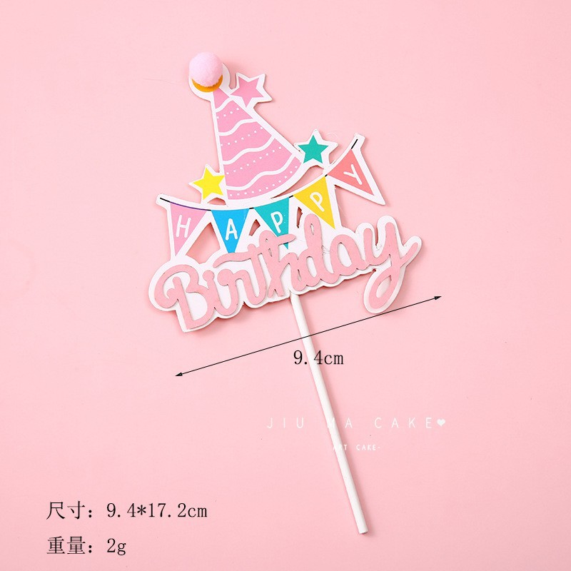 Fur ball cap pull flag HB pink