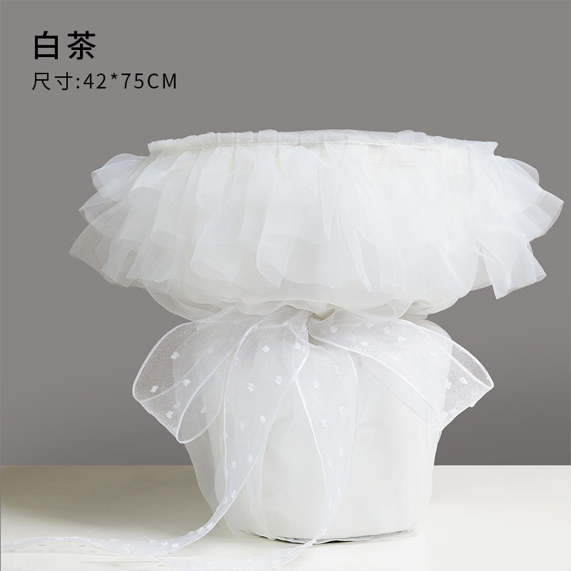 520 nuevo producto falda de pastel falda tutú hilo de dobladillo papel de embalaje de flores ramo de papel de embalaje hilo de flores papel de bricolaje