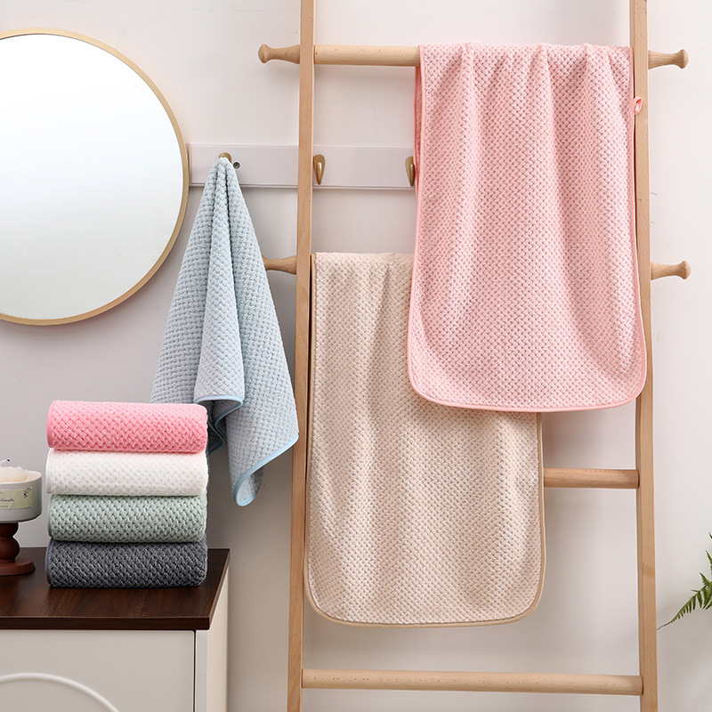 Large Coral Fleece Bath Towel 90*170, Extra Thick, Swimming Gift Towel, Absorbent Home Towel, Wholesale Large Coral Fleece Bath Towel 90*170, Extra Thick, Swimming Gift Towel, Absorbent Home Towel, Wholesale