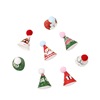 Christmas small decorations, cartoon velvet jewelry for elderly