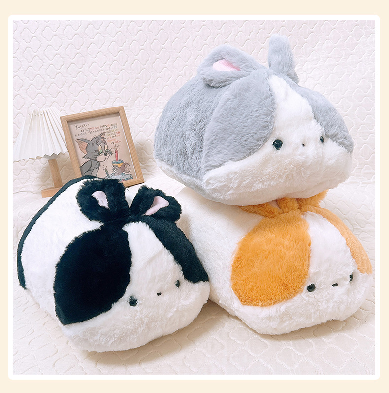Cute lying rabbit plush pillow, adorable bunny toy, sleeping pillow for bed, birthday gift for a best friend