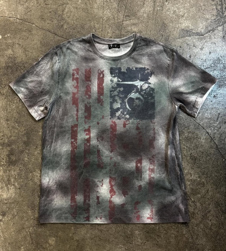 クロスボーダー新型暴徒クラブTHUG CLUBアメリカレトロ半袖水洗いして古い上着tシャツを作ります。|undefined
