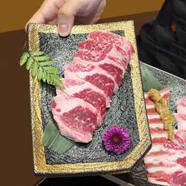 日式烤肉店餐具复古长方烤串烧鸟盘寿司盘天妇罗盘创意炸物盘平盘