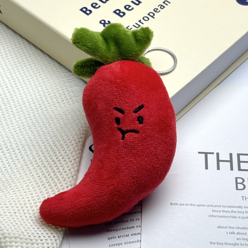 クリエイティブ漫画面白い野菜ペンダントニンニクネギ生姜唐辛子バッグペンダントキーホルダーぬいぐるみ人形|undefined