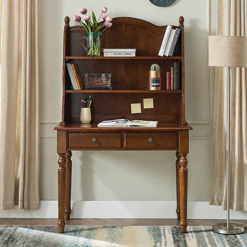 Modern bookshelf writing from natural wood